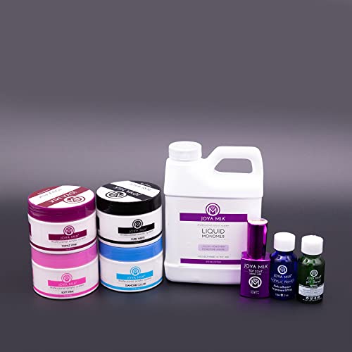 Joya Mia Acrylic Nail Kit - No Yellowing, Safe EMA Formula, 4oz Monomer & Powder Set - Image 2