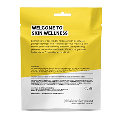 Acure Face Mask - Brightens Skin with Niacinamide & Kale, Vegan, 1 Single Use - Image 4