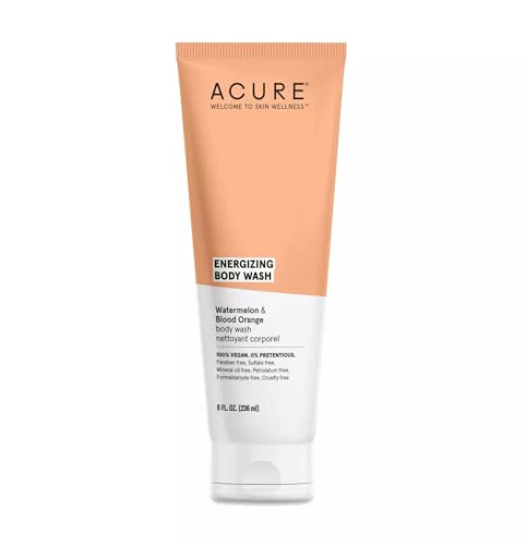 Acure Body Wash - Energizing Moisture with Watermelon Seed Oil, Argan & Aloe Vera - 8 oz