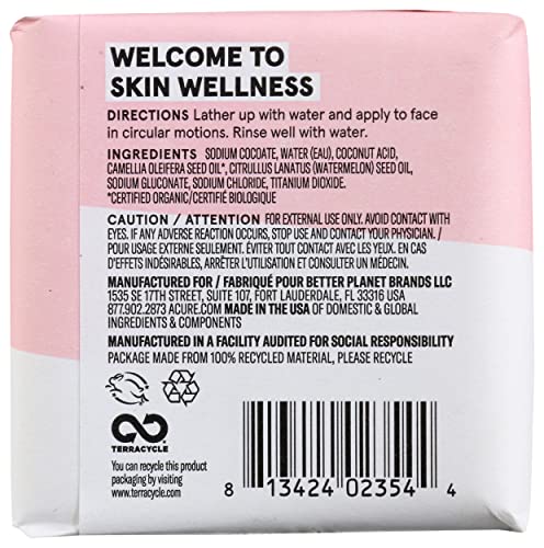 Acure Facial Cleansing Bar - Soothing Cleanser, Certified Organic Ingredients - 4oz - Image 5