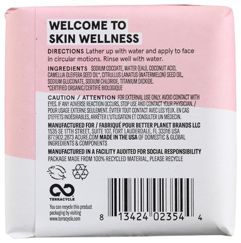 Acure Facial Cleansing Bar - Soothing Cleanser, Certified Organic Ingredients - 4oz - Image 7