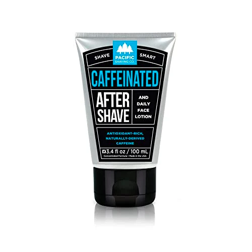 Pacific Shaving Company Caffeinated Aftershave Balm - Reduces Redness, Soothes Skin - 3.4oz