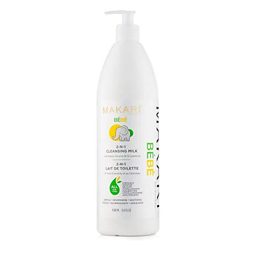 Makari Bebe Cleansing Milk - Gentle Hydration, Natural Ingredients, Safe for Sensitive Skin - 1000ml
