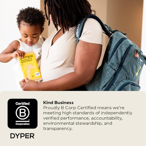 DYPER Size 5 Bamboo Diapers & Travel Wipes - Soft, Absorbent, Hypoallergenic - 60 Pack - Image 4
