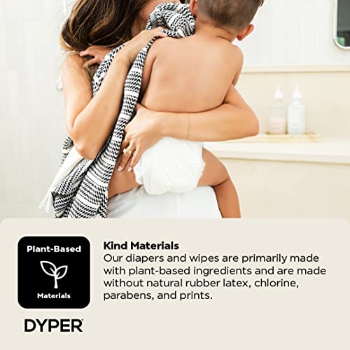 DYPER Size 5 Bamboo Diapers & Travel Wipes - Soft, Absorbent, Hypoallergenic - 60 Pack - Image 9