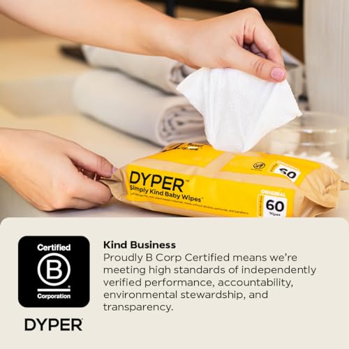 DYPER Bamboo Baby Diapers & 99% Water Wipes Bundle - Soft, Absorbent & Hypoallergenic - Size 5 - Image 3