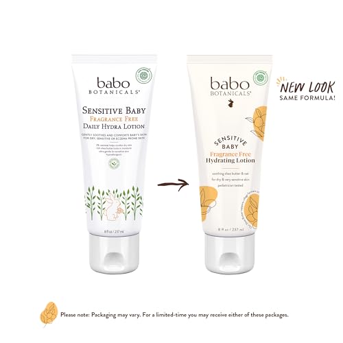 Babo Botanicals Baby Lotion - Hydrating for Sensitive Skin, EWG Verified, Vegan - 8oz - Image 2