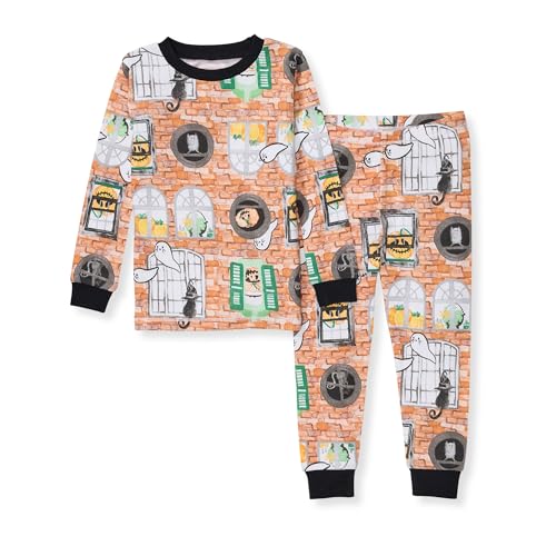 Burt's Bees Baby Boys' Pajamas - 100% Organic Cotton, Snuggly Soft, True-to-Size - Haunted Castle - Image 4
