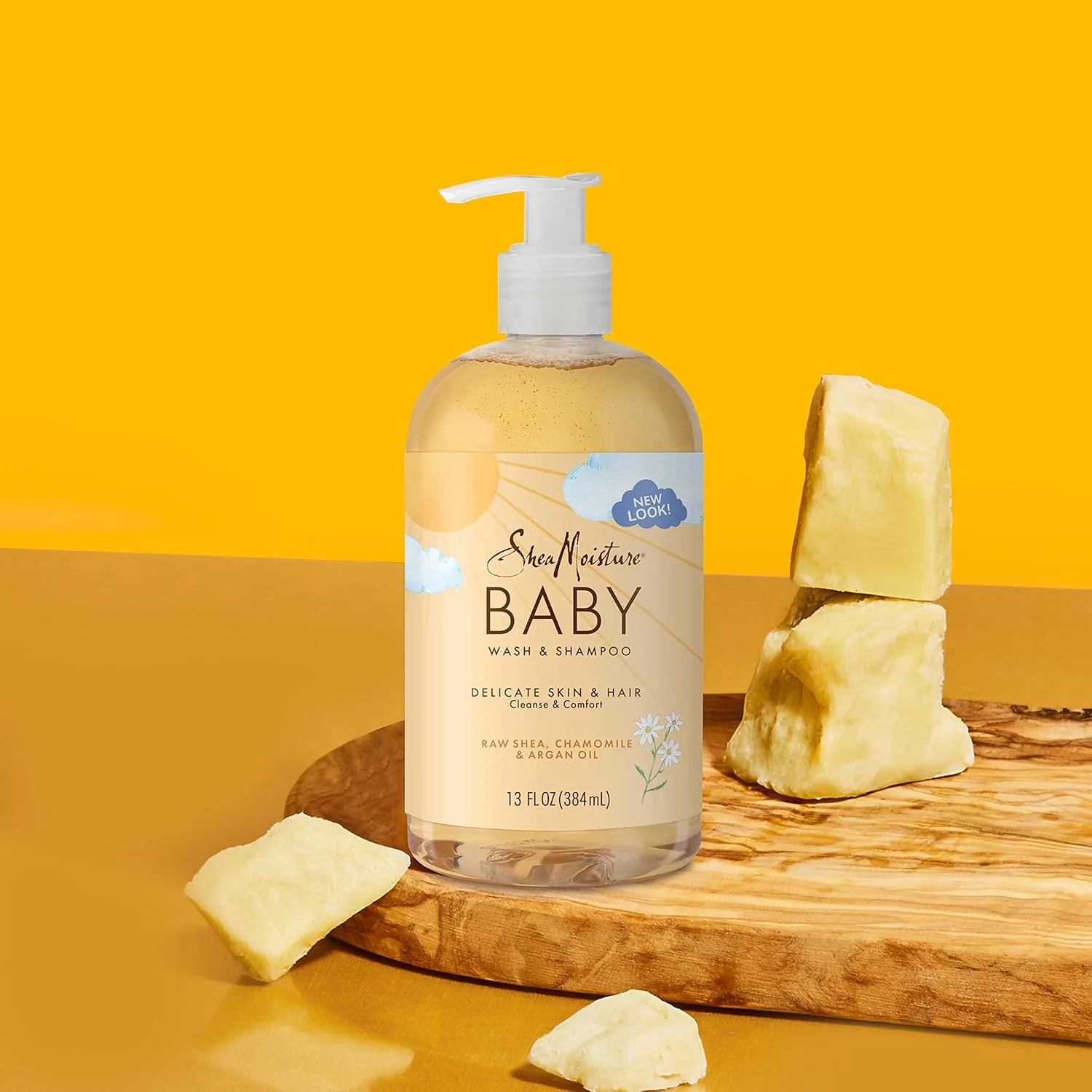 SheaMoisture Baby Shampoo & Body Wash - Gentle Cleanser with Chamomile, Argan Oil - 13oz - Image 17
