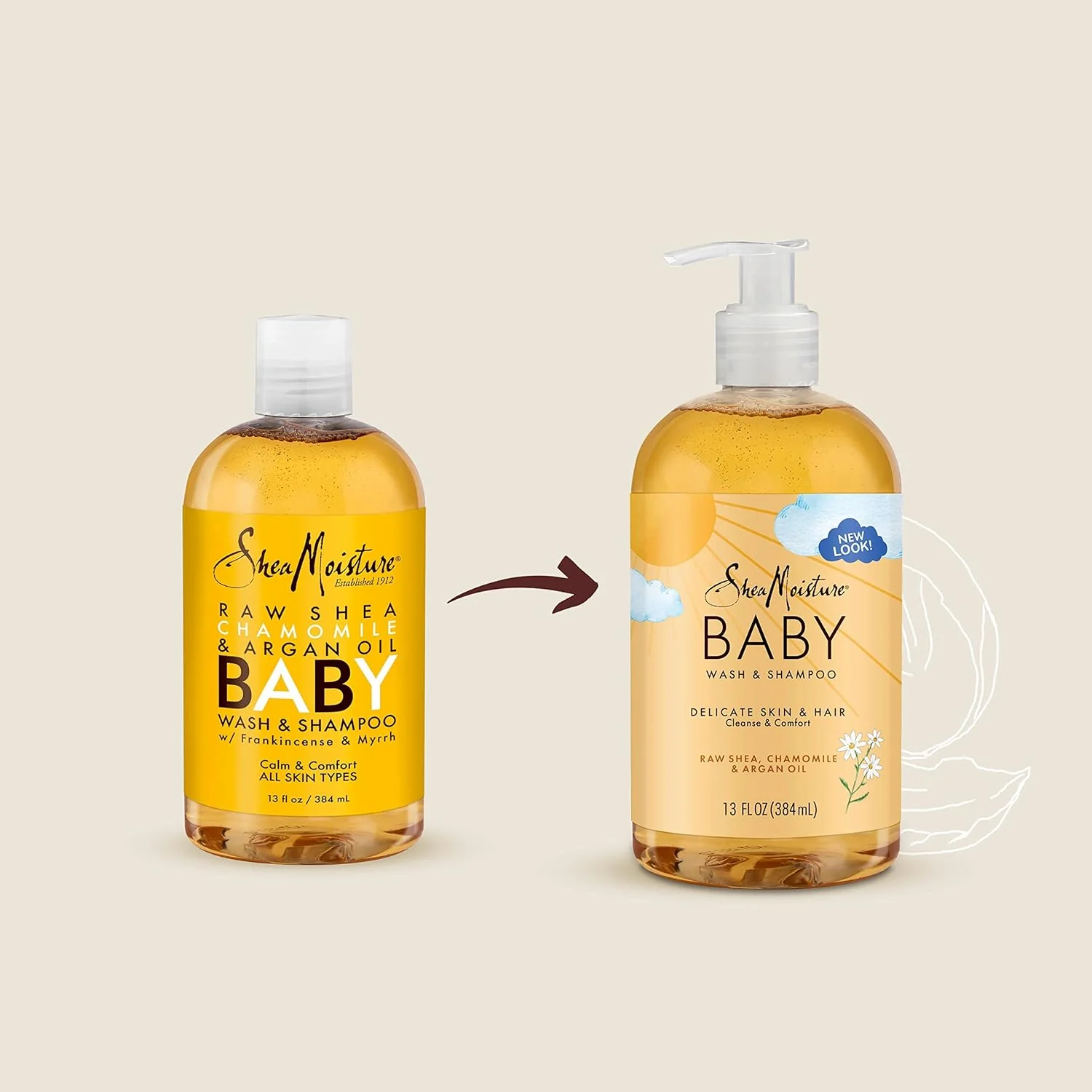 SheaMoisture Baby Shampoo & Body Wash - Gentle Cleanser with Chamomile, Argan Oil - 13oz - Image 8