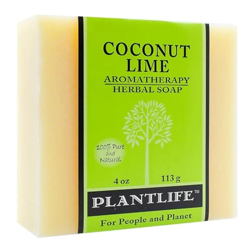 Plantlife Coconut Lime Bar Soap - Moisturizing, Handcrafted with Plant-Based Ingredients - 4oz - Image 2