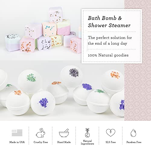 Lizush Bath and Body Set - All-Natural Pampering with Lavender, 15-Piece Spa Gift Basket - Image 2