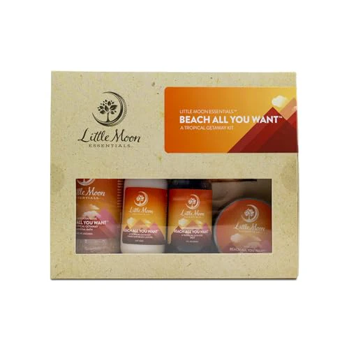 Little Moon Essentials Bath and Body Set - 100% Natural, Vegan, Cruelty-Free - 5-Piece Gift - Image 2