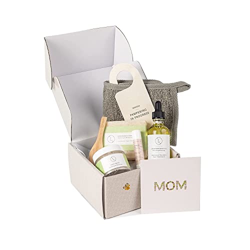Lizush Bath & Body Gift Set - Natural Self-Care Kit, Aromatherapy, 6 Pieces - 5x5x3 Inches - Image 2