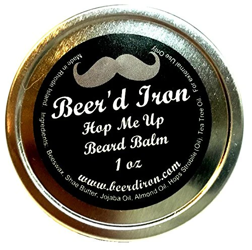 Hop-Me-Up Beard Balm - Promotes Healthy Beard Growth, Shapes & Controls - 100% Natural Ingredients
