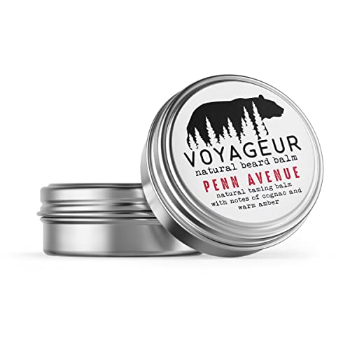 Delight Naturals Voyageur Beard Balm - Hydrating, Organic Ingredients, Warm Amber Scent - 2oz - Image 2