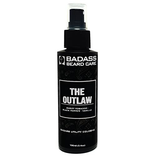 Badass Beard Care Cologne - Long-Lasting Freshness, All Natural Ingredients - 3.4 oz