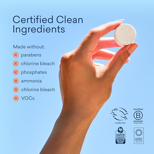 BLUELAND Foaming Hand Soap Tablets - Plant-Based, Hypoallergenic, 10-Pack, Pacific Mist Scent - Image 5