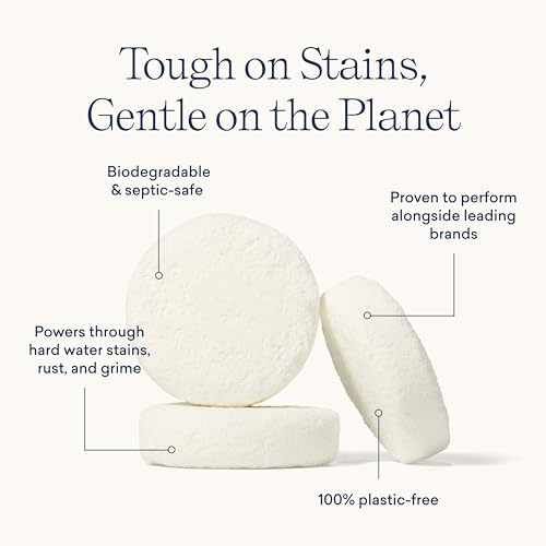 BLUELAND Toilet Bowl Cleaner Tablets - Plant-Based, No Harsh Chemicals, Fresh Lemon Cedar - 28ct - Image 3