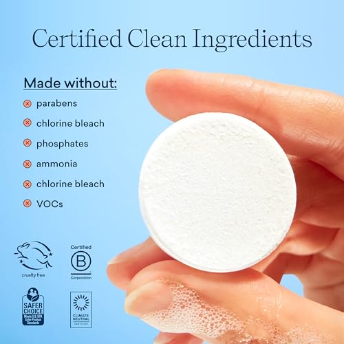 BLUELAND Toilet Bowl Cleaner Tablets - Plant-Based, No Harsh Chemicals, Fresh Lemon Cedar - 28ct - Image 4