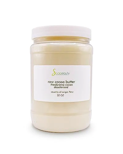 Soapeauty Body Butter - Nourishing Cocoa Butter for Skin & Hair, Non-GMO, Vegan - 32 oz