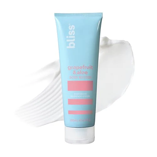 Bliss Body Butter - Maximum Moisture for Dry Skin, Grapefruit & Aloe - 6.7 Fl Oz