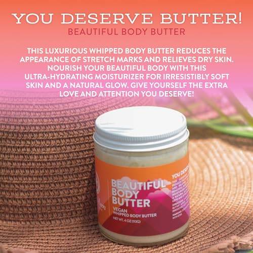 Little Moon Essentials Body Butter - Nourishing Stretch Mark Cream with Cocoa Butter & Vitamin E - Image 3