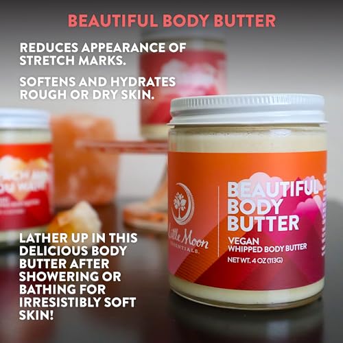 Little Moon Essentials Body Butter - Nourishing Stretch Mark Cream with Cocoa Butter & Vitamin E - Image 4