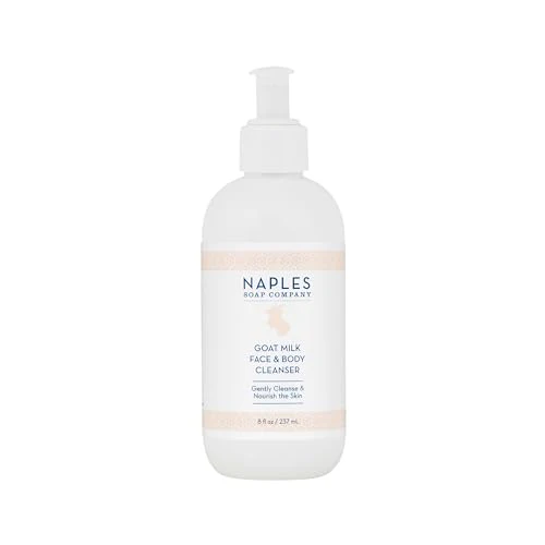 Naples Soap Company Goat Milk Body Cleanser – Softening & Moisturizing, Fragrance Free - 8oz