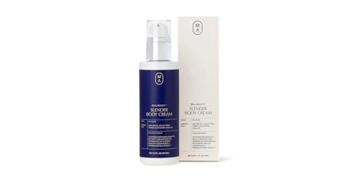 Real Beauty Slender Body Cream - Promotes Collagen, Hydrates & Detoxifies - Amalaki, 6.8oz