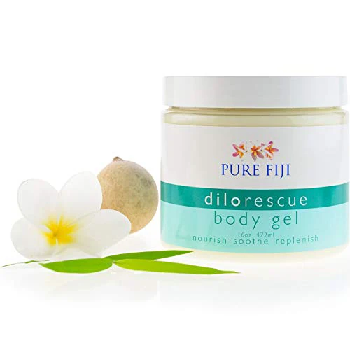 Pure Fiji Dilo Rescue Gel - Soothing Relief for Skin Irritation, Vanilla Mint - 16 fl oz