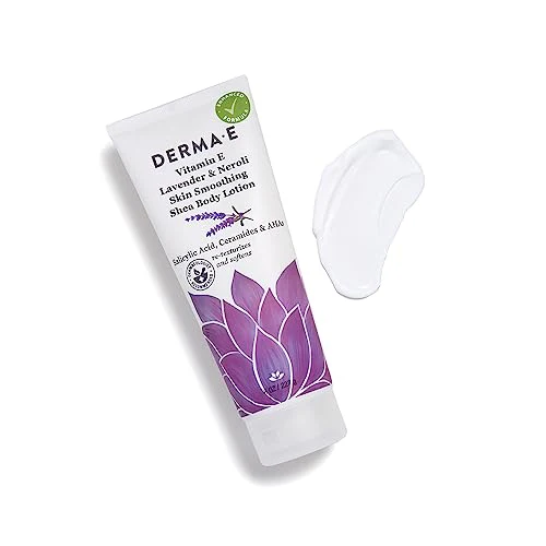 Derma E Body Lotion - Hydrating Vitamin E & Shea Butter, Lavender & Neroli Scent - 8oz - Image 3