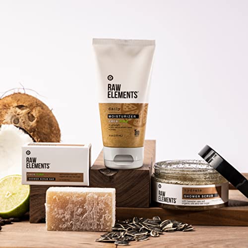 Raw Elements Daily Moisturizing Lotion - Hydrating Cocoa Butter & Vitamin E, Reef-Safe - 4oz - Image 3