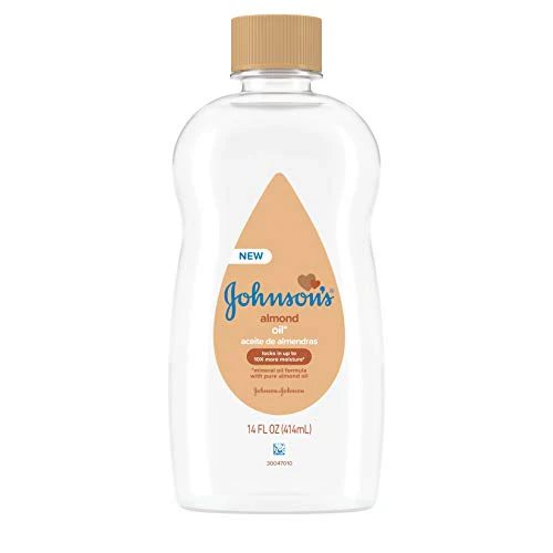 Johnson's Baby Almond Oil - Gentle Moisturization, Paraben & Phthalate-Free - 14 Fl Oz