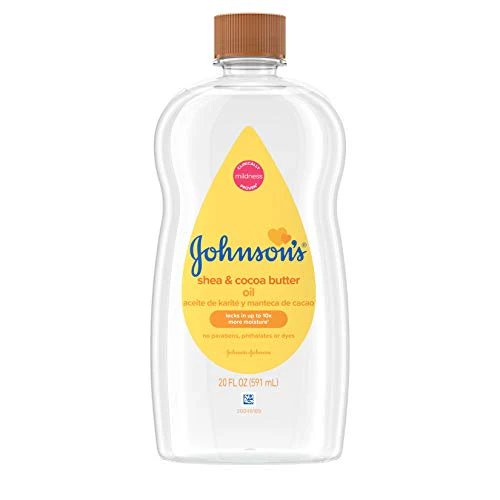 Johnson's Baby Oil - Non-Greasy Moisturizer, Clinically Proven Mildness, 20oz (Pack of 2)