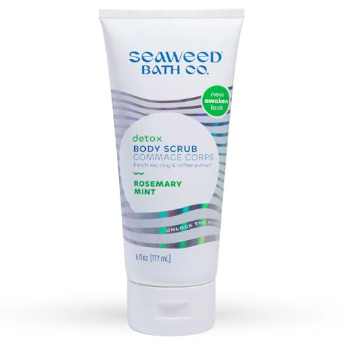 Seaweed Bath Co. Detox Body Scrub - Revitalizing Rosemary Mint, Marine Ingredients - 6oz