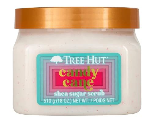 Tree Hut Body Scrub - Exfoliates & Hydrates, Vegan & Paraben-Free - Candy Cane, 18 fl oz - Image 2