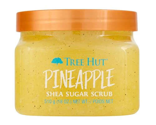Tree Hut Body Scrub - Ultra Hydrating Exfoliant with Tropical Pineapple Scent - 18 oz