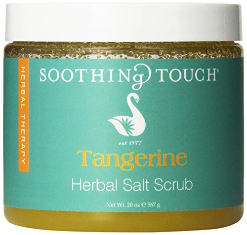 Soothing Touch Herbal Salt Scrub - Nourishing Tangerine & Vitamin E, 20oz