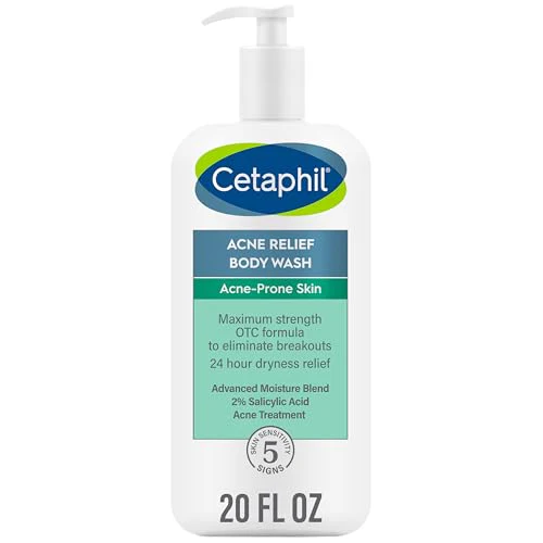Cetaphil Body Wash - Acne Relief with 2% Salicylic Acid, Hydrates & Exfoliates - 20 oz