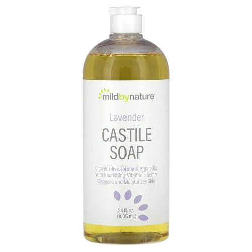 Mild by Nature Body Wash - Gentle Cleanser & Moisturizer with Lavender, 34 fl oz