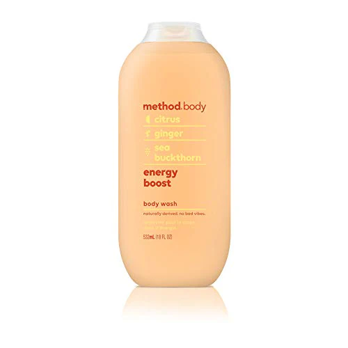 Method Body Wash - Energizing Citrus & Ginger, Plant-Based, Moisturizing - 18oz