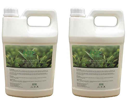 ECO Amenities Body Wash & Shampoo - Nourishing Tea Tree Scent, Paraben-Free, 2 Gallons