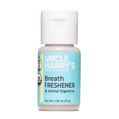 Uncle Harry's Organic Breath Freshener - Herbal Digestive with Licorice & Peppermint - 0.56oz
