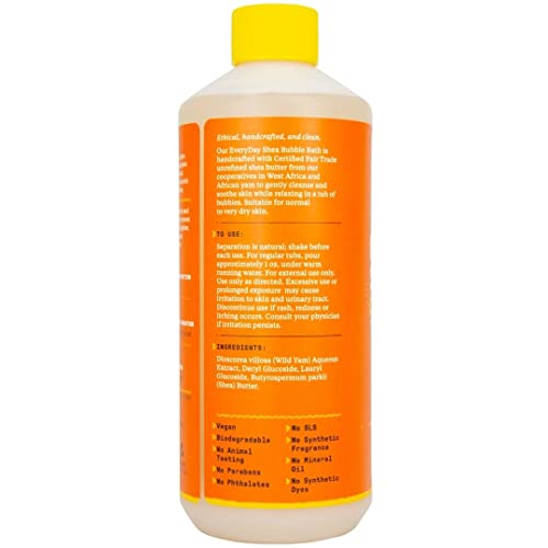 Alaffia Shea Bubble Bath - Deep Relaxation, Moisturizes Skin, Fair Trade Shea Butter - 16 Fl Oz - Image 3