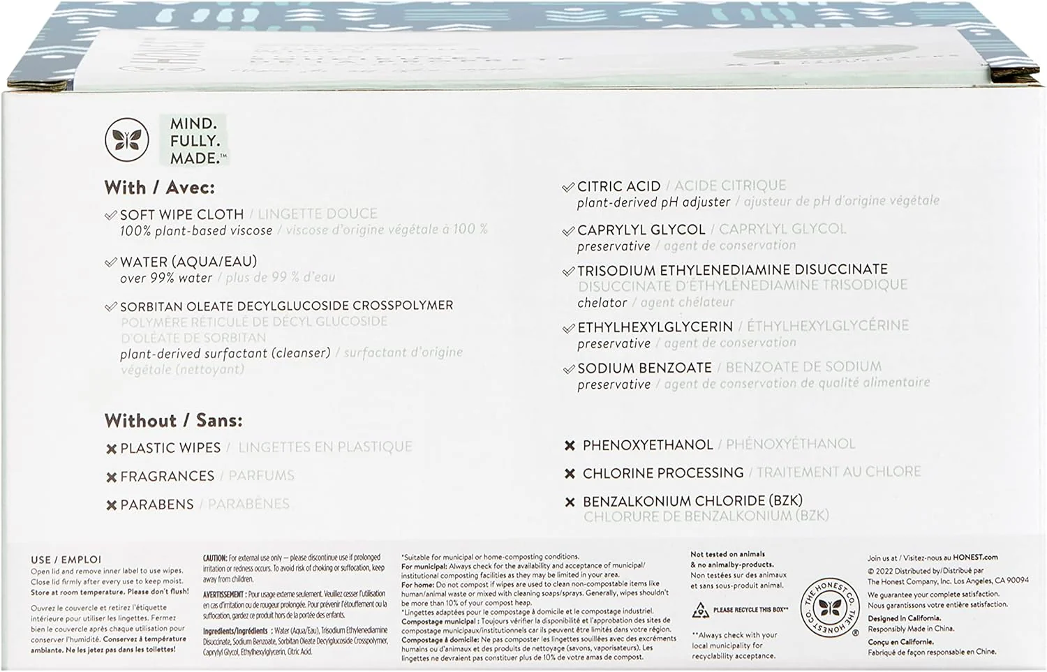 The Honest Company Wet Wipes - Hypoallergenic, Compostable, EWG Verified - 288 Count - Image 11