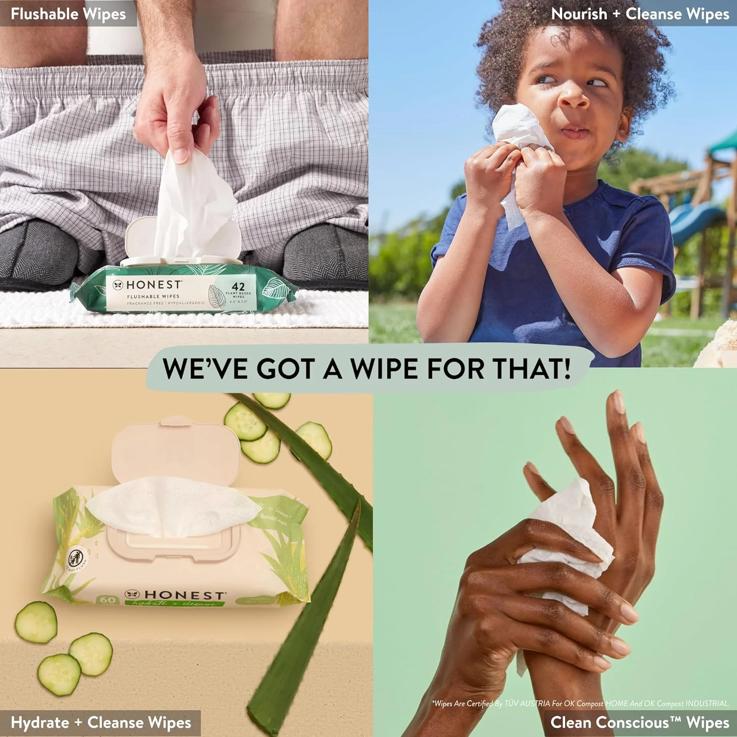 The Honest Company Wet Wipes - Hypoallergenic, Plant-Based, EWG Verified - 576 Count - Image 5