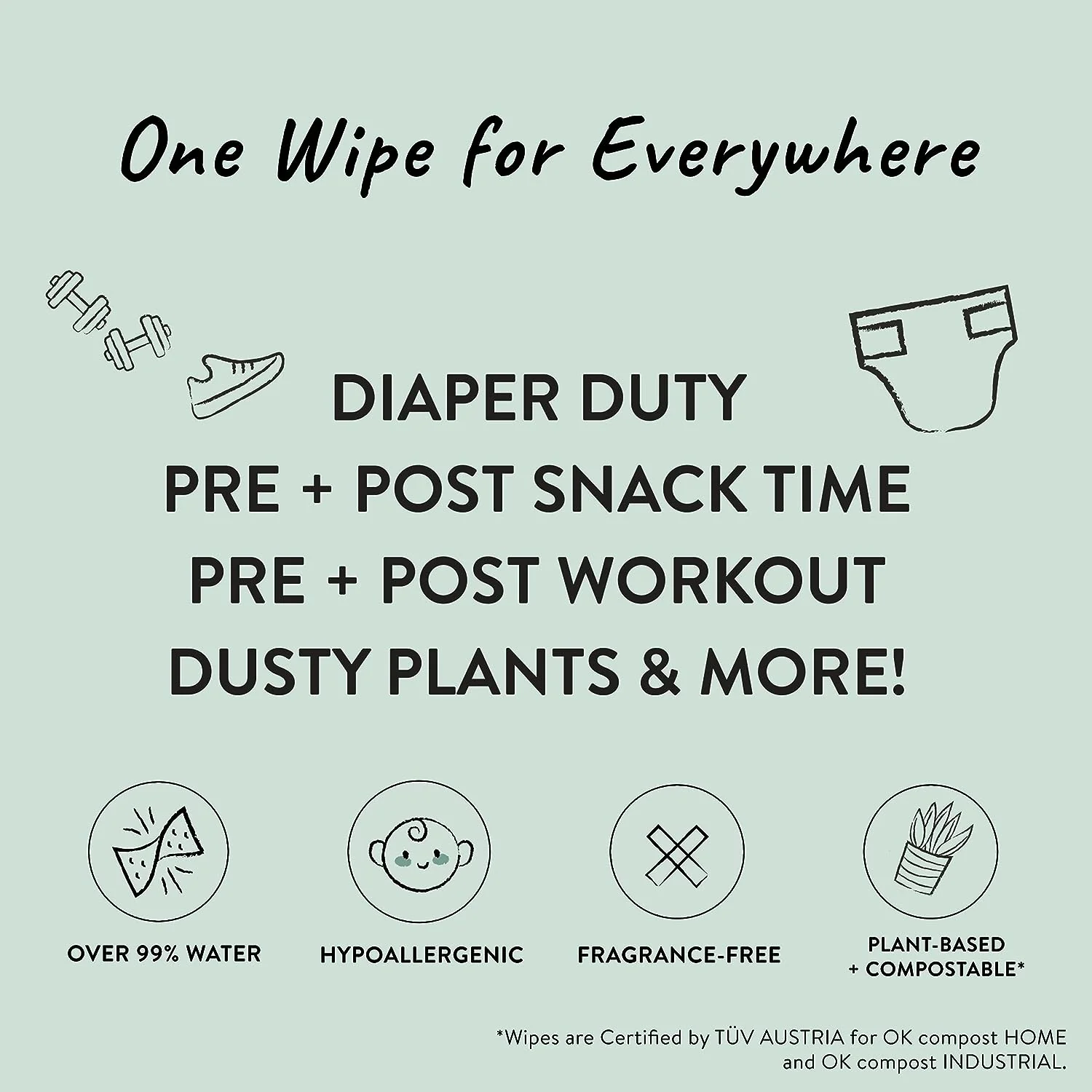 The Honest Company Wet Wipes - Hypoallergenic, EWG Verified, Compostable, 10 Count - Image 3
