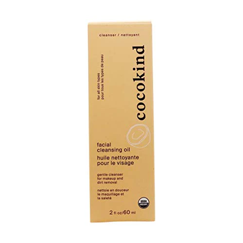 Cocokind Organic Facial Cleansing Oil - Gentle Makeup Remover, USDA Certified Organic - 4oz