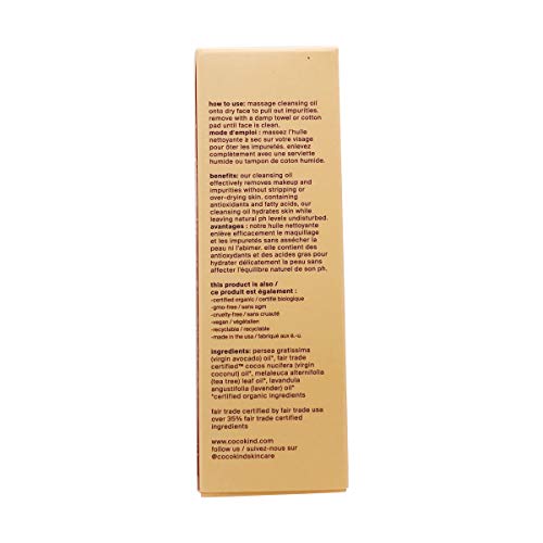 Cocokind Organic Facial Cleansing Oil - Gentle Makeup Remover, USDA Certified Organic - 4oz - Image 3